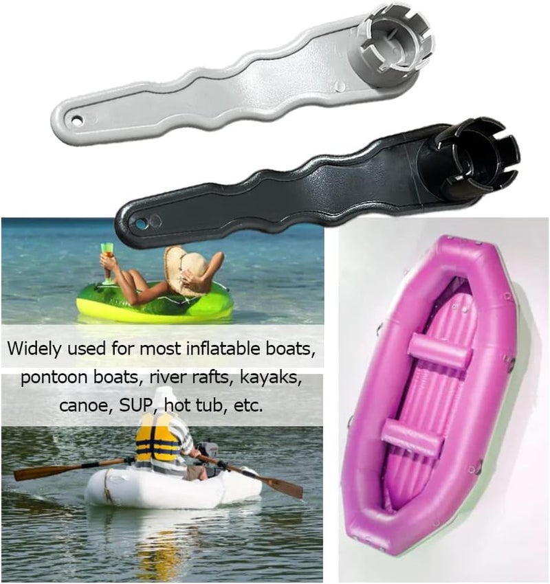 asdmm Inflatable Pontoon Boat Raft Air Valve Wrench Repair Tool, 6 and 8-Groove kit for Canoe, Rubber Tender Dinghy, Kayak, SPA Hot Tub - Image 5